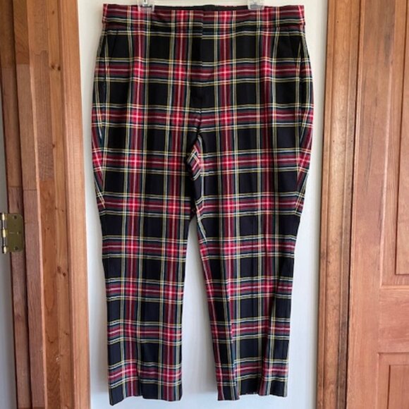 J. CREW Tartan Stewart Plaid Crop Straight Pant 16 - Picture 3 of 16